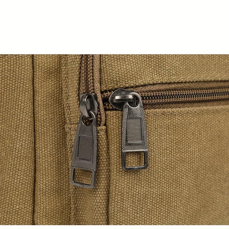 Men's Canvas Shoulder Bag Large Capacity Diagonal Messenger Bag