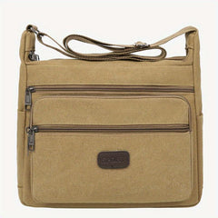 Men's Canvas Shoulder Bag Large Capacity Diagonal Messenger Bag