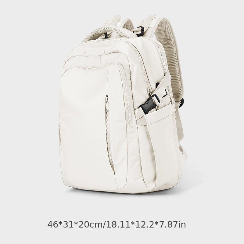 Solid Backpack Men/Women Double Shoulder Bag Business Computer Bag