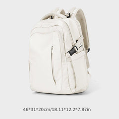 Solid Backpack Men/Women Double Shoulder Bag Business Computer Bag