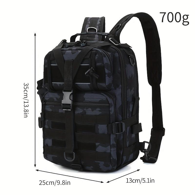 Men's Tactical Fishing Sling Backpack Camo Hiking Travel Backpack