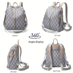 Casual Print Backpack Large Capacity All-match Travel Backpack