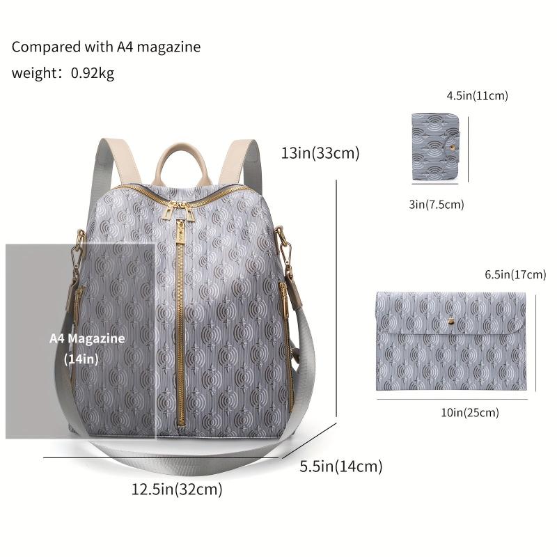 Casual Print Backpack Large Capacity All-match Travel Backpack