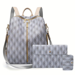 Casual Print Backpack Large Capacity All-match Travel Backpack