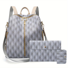 Casual Print Backpack Large Capacity All-match Travel Backpack