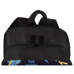 Space Rocket Pattern Backpack Men's Laptop Women's Personality Backpack