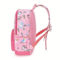 Student Unicorn Print School Backpack