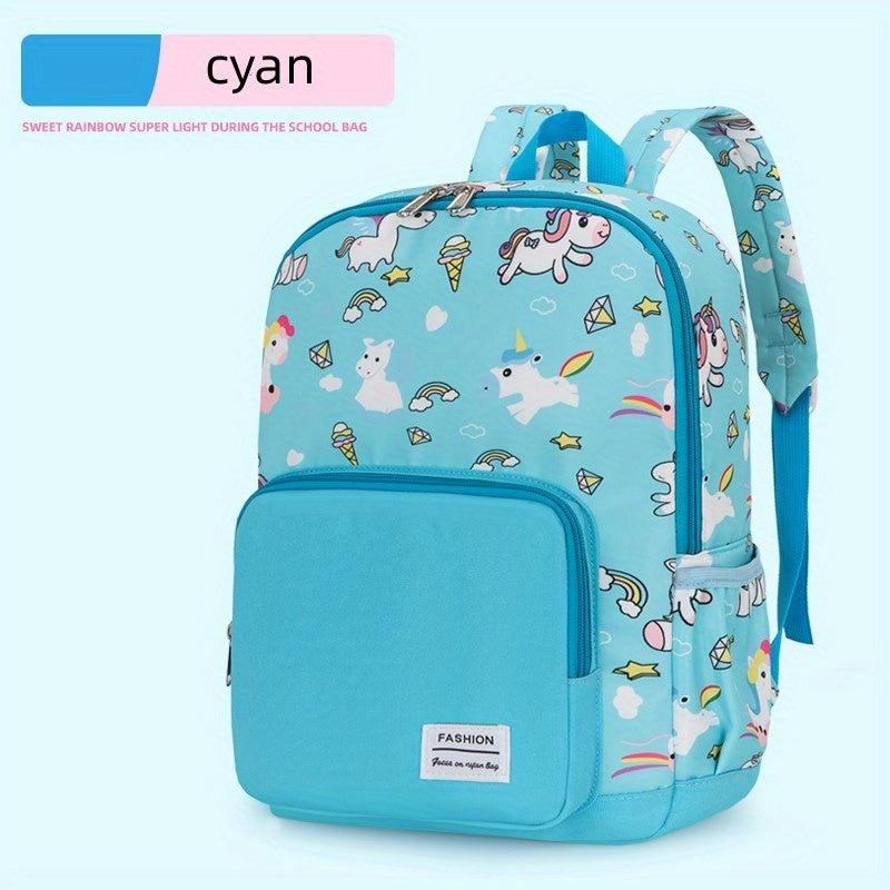 Student Unicorn Print School Backpack
