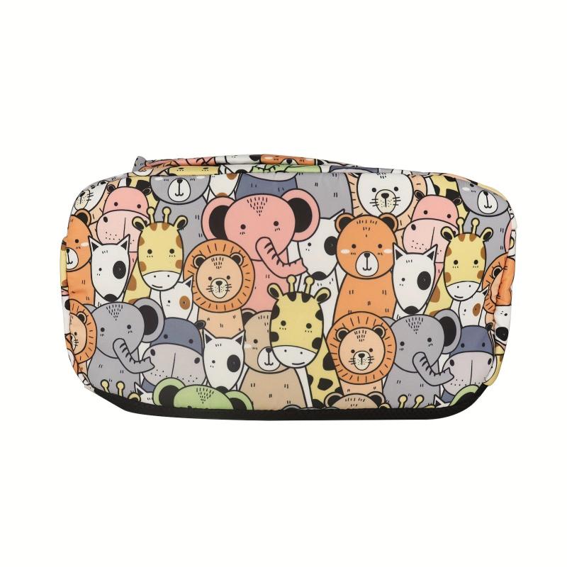 Funny Animals Pattern Students Backpack Double Shoulder Bag Large Capacity