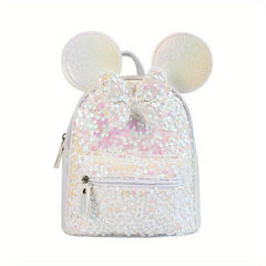 Colorful Bow Children's Backpack With Sequins