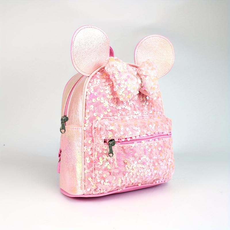 Colorful Bow Children's Backpack With Sequins