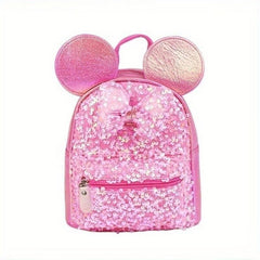 Colorful Bow Children's Backpack With Sequins