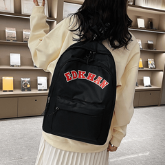 Personality Multifunctional Double Shoulder Bag Balck Bag For Men And Women