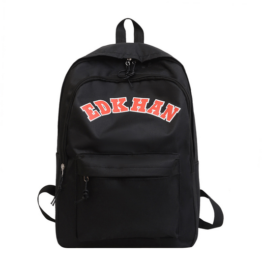 Personality Multifunctional Double Shoulder Bag Balck Bag For Men And Women