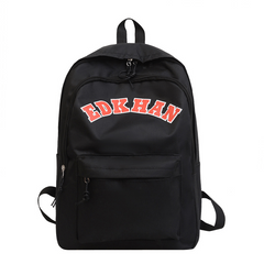 Personality Multifunctional Double Shoulder Bag Balck Bag For Men And Women