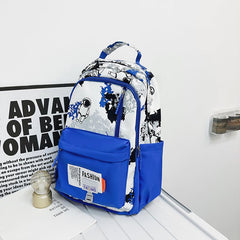 Graffiti Printed Schoolbag for College Students