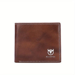 RFID Blocking Leather Wallet Men Slim Bifold Front Pocket Wallets