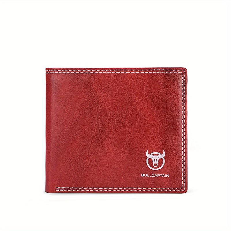 RFID Blocking Leather Wallet Men Slim Bifold Front Pocket Wallets