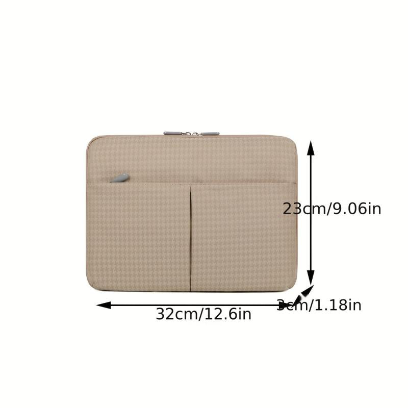 Tablet Storage Bag Laptop Protective Cover Houndstooth Plaid Pur