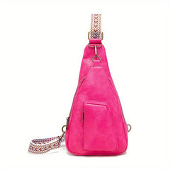 Vintage Style Sling Bag Geometric Crossbody Bag Women's Chest Purse