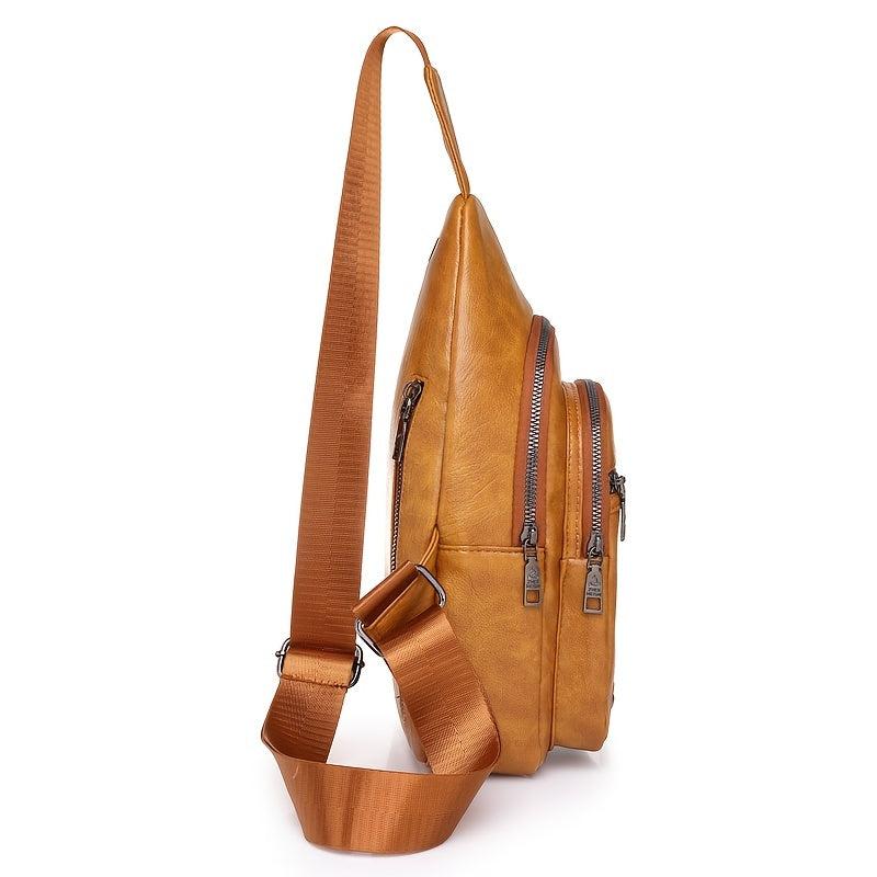 Women's Vintage Faux Leather Sling Bag
