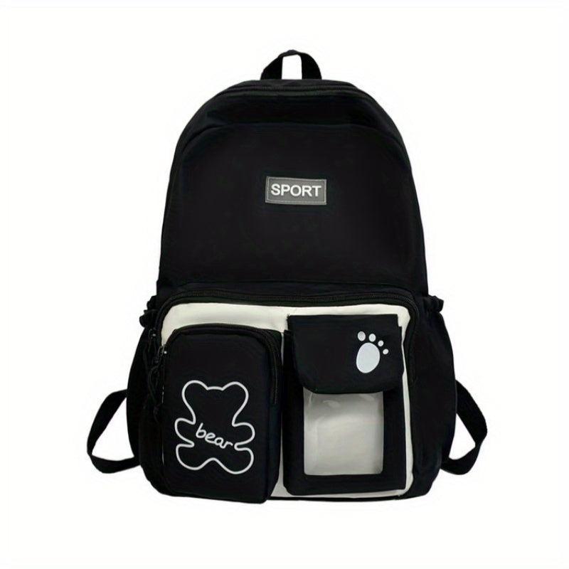 Casual Backpack School Bag Solid Travel Backpack