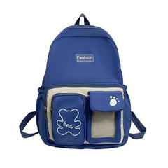 Casual Backpack School Bag Solid Travel Backpack