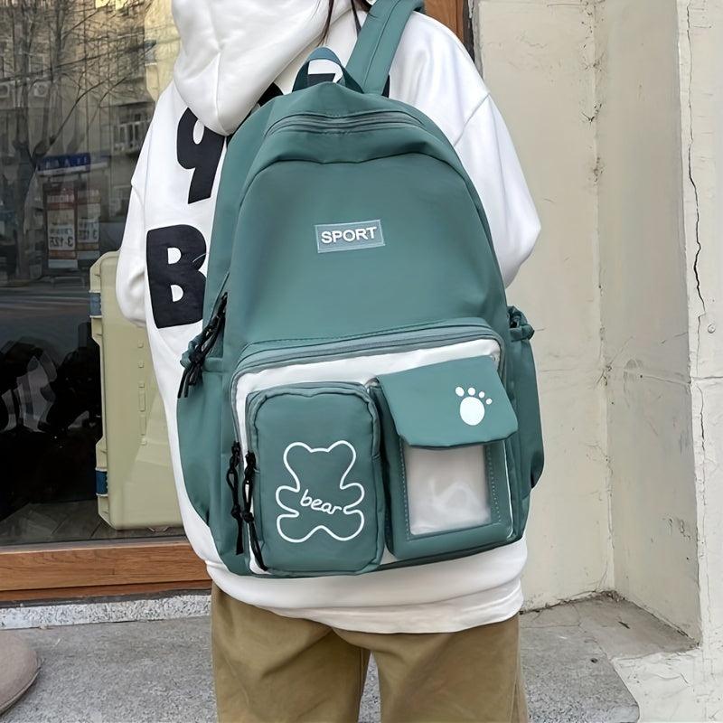 Casual Backpack School Bag Solid Travel Backpack
