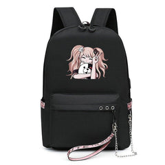 Cartoon Girl Pattern Laptop Backpack for Teenage Girls Women School Travel
