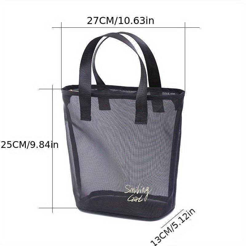 Large Mesh Tote Bag Travel Storage Beach Cosmetic Bag