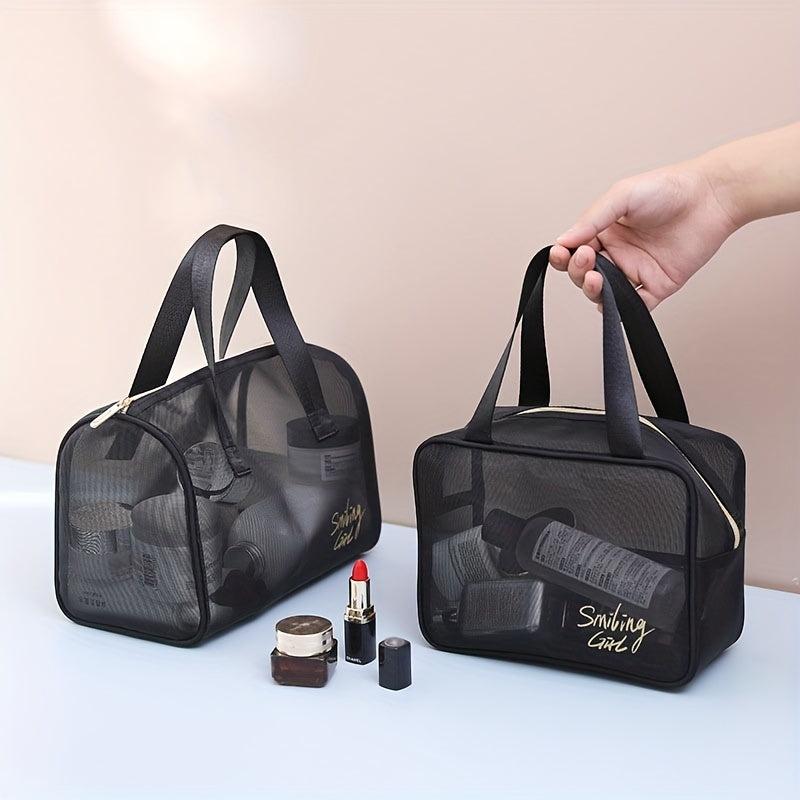 Large Mesh Tote Bag Travel Storage Beach Cosmetic Bag