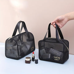Large Mesh Tote Bag Travel Storage Beach Cosmetic Bag