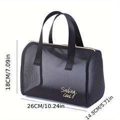 Large Mesh Tote Bag Travel Storage Beach Cosmetic Bag