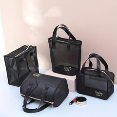 Large Mesh Tote Bag Travel Storage Beach Cosmetic Bag
