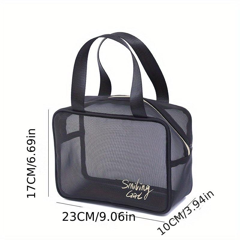 Large Mesh Tote Bag Travel Storage Beach Cosmetic Bag
