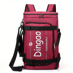 Capacity Travel High School Student Backpack Double Shoulder Bag Men's Ins Fire