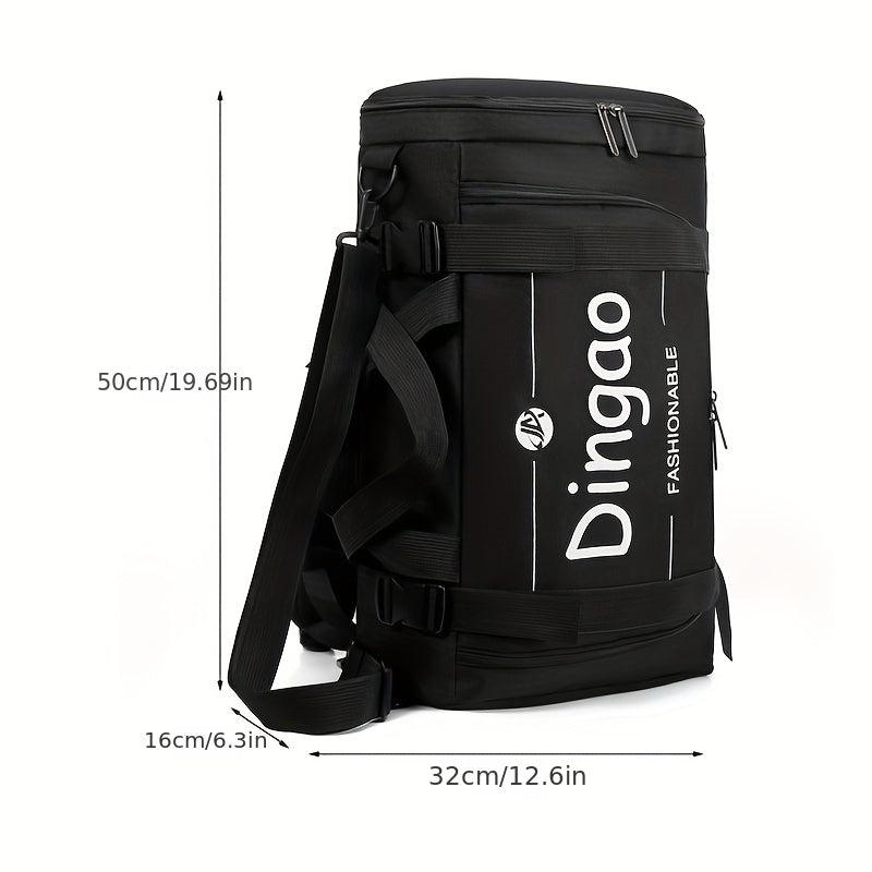 Capacity Travel High School Student Backpack Double Shoulder Bag Men's Ins Fire