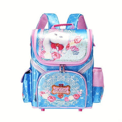 Kids Butterfly Kitten Soccer Schoolbag Backpack Adjustable Straps