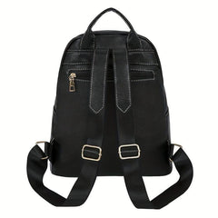 Minimalist PU Leather Backpack for Travel