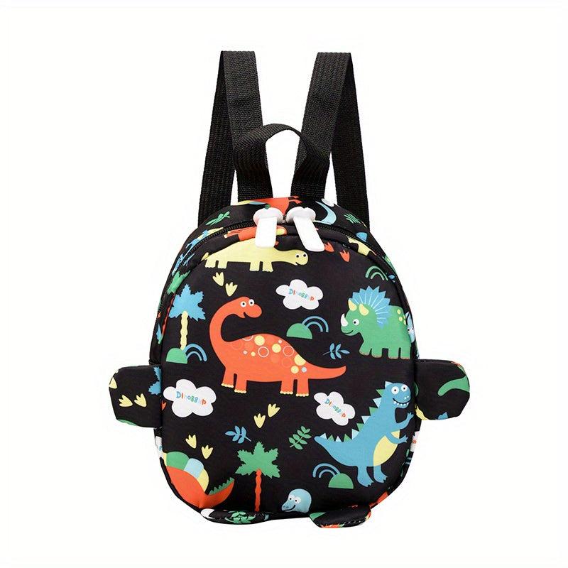 Lightweight Dinosaur Nylon Backpack with Applique Design