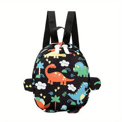Lightweight Dinosaur Nylon Backpack with Applique Design