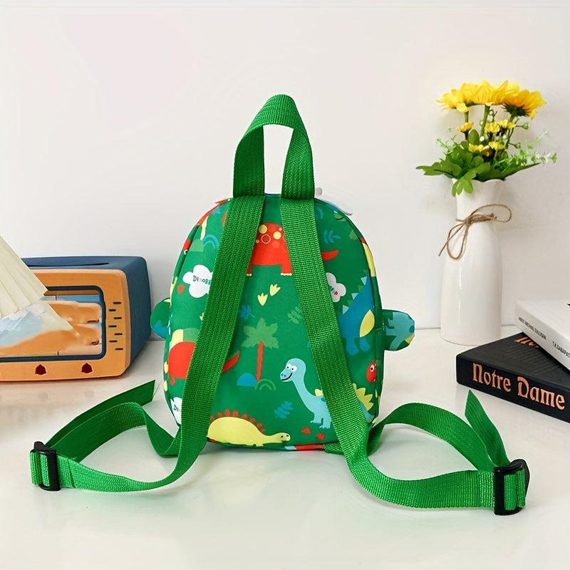 Lightweight Dinosaur Nylon Backpack with Applique Design