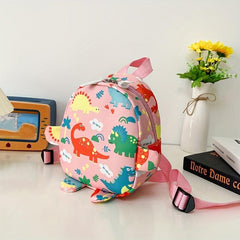 Lightweight Dinosaur Nylon Backpack with Applique Design