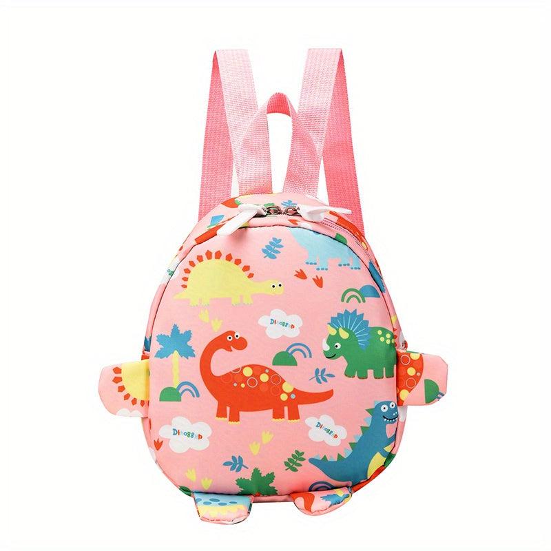 Lightweight Dinosaur Nylon Backpack with Applique Design