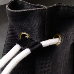 Canvas Drawstring Bag Men Women Backpack Travel Daily Use Bucket Bag