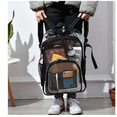 Casual PVC Transparent Backpack Waterproof Jelly Bag