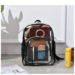 Casual PVC Transparent Backpack Waterproof Jelly Bag