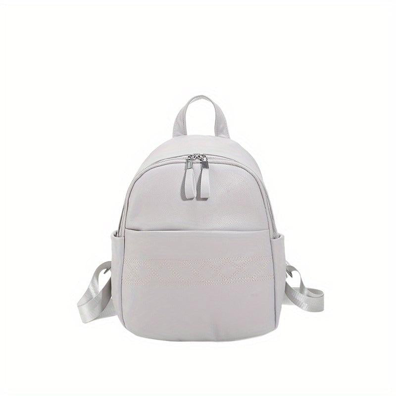 Soft Leather Backpack Travel School Bag Men Women