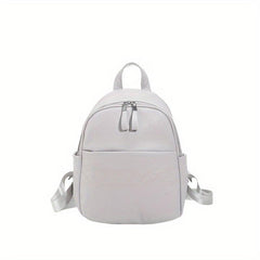 Soft Leather Backpack Travel School Bag Men Women