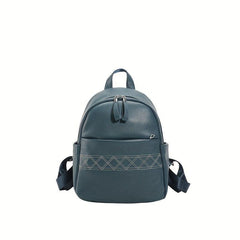 Soft Leather Backpack Travel School Bag Men Women